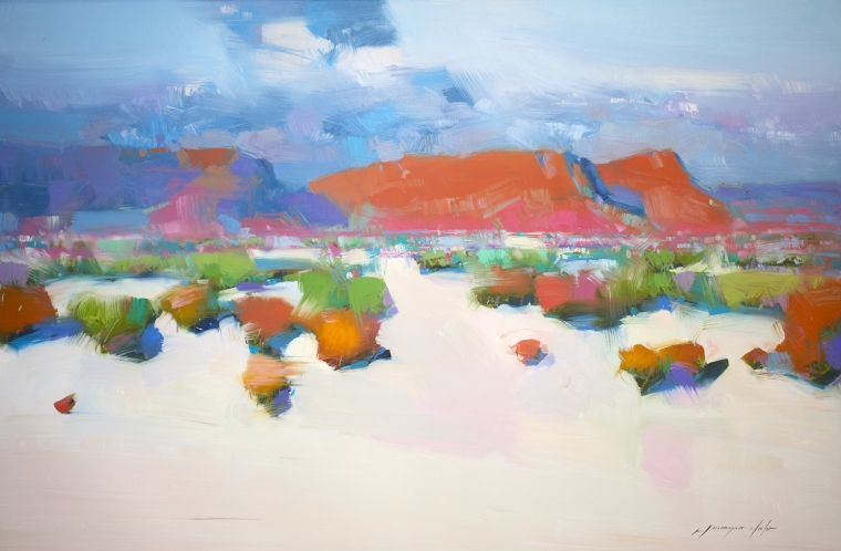 Sedona View, Original oil Painting, Handmade artwork, One of a Kind          